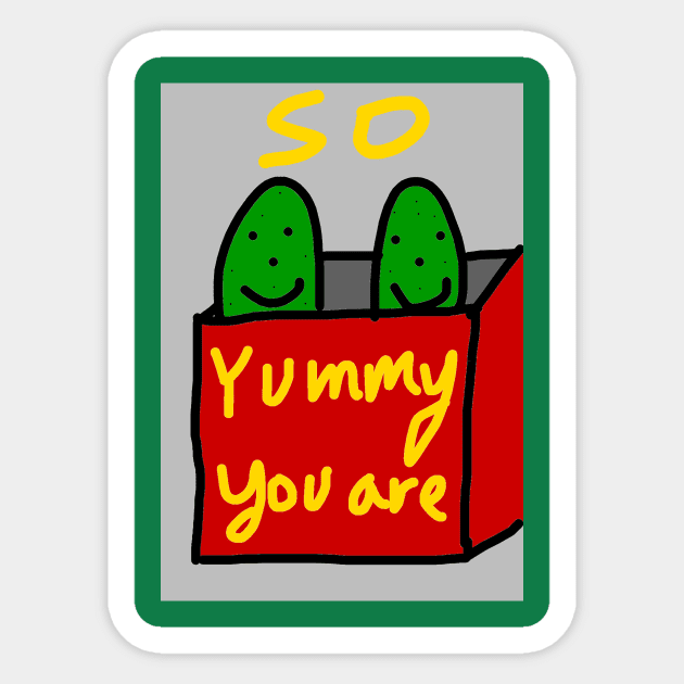 Yummy Sticker by Gizi Zuckermann Art